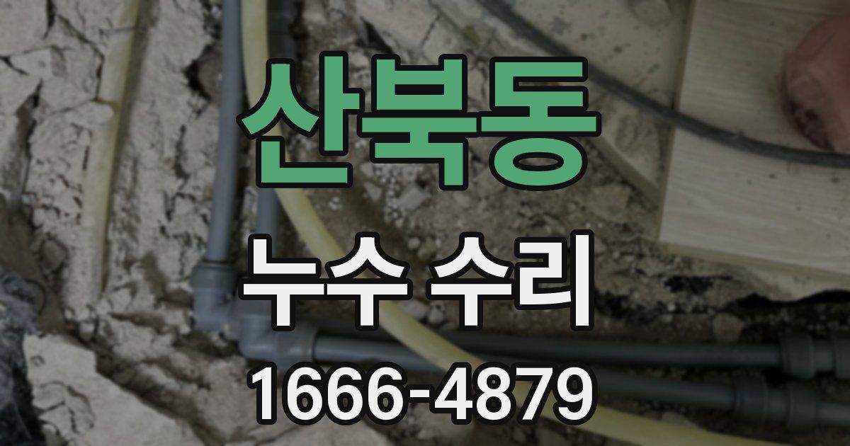 산북동 누수 수리