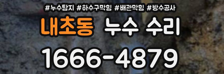 내초동 누수 수리