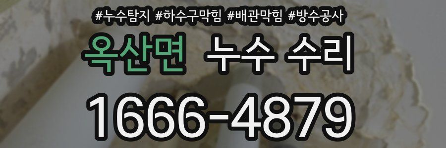 옥산면 누수 수리