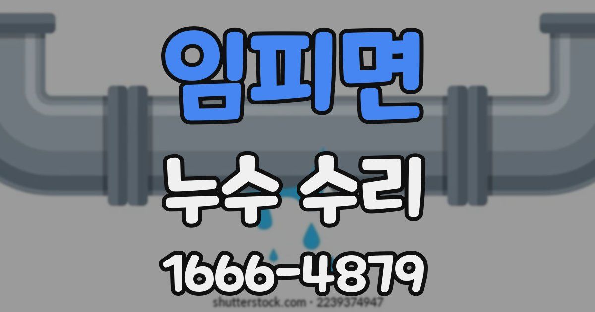 임피면 누수 수리