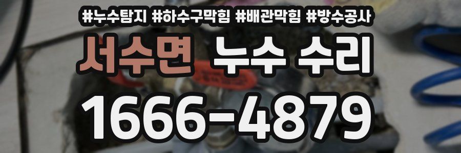 서수면 누수 수리
