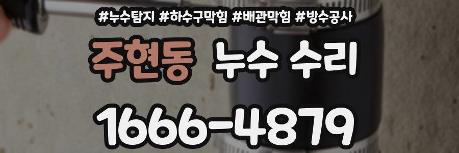 주현동 누수 수리