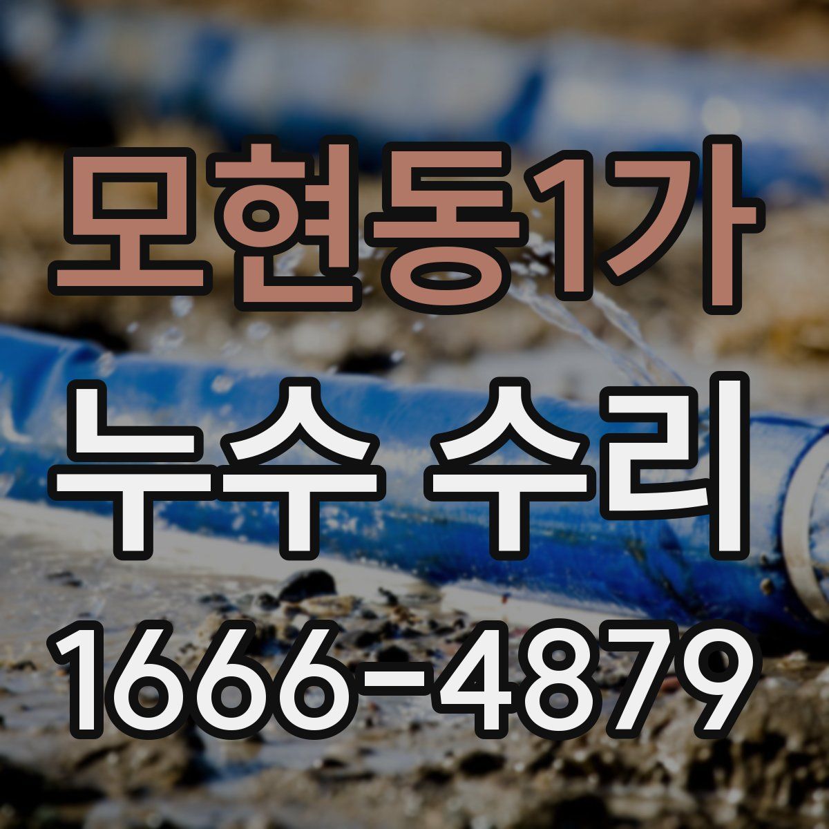 모현동1가 누수 수리