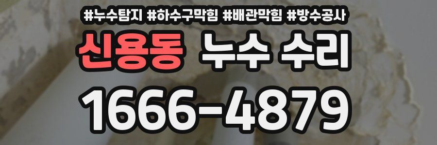신용동 누수 수리
