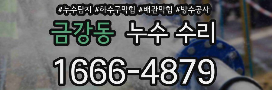 금강동 누수 수리