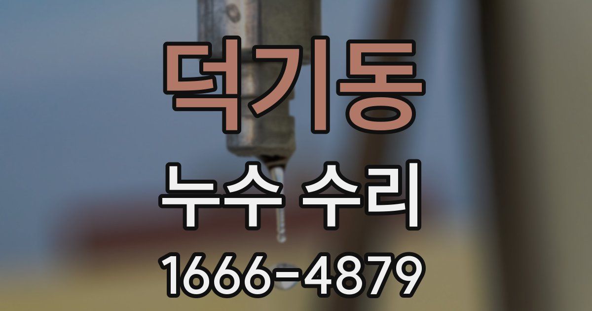 덕기동 누수 수리