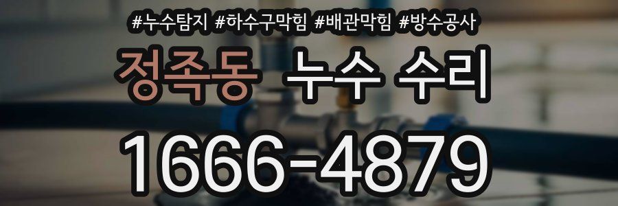 정족동 누수 수리