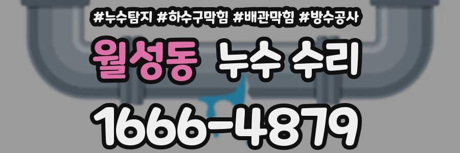 월성동 누수 수리