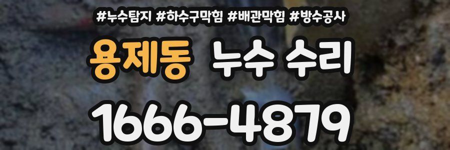 용제동 누수 수리