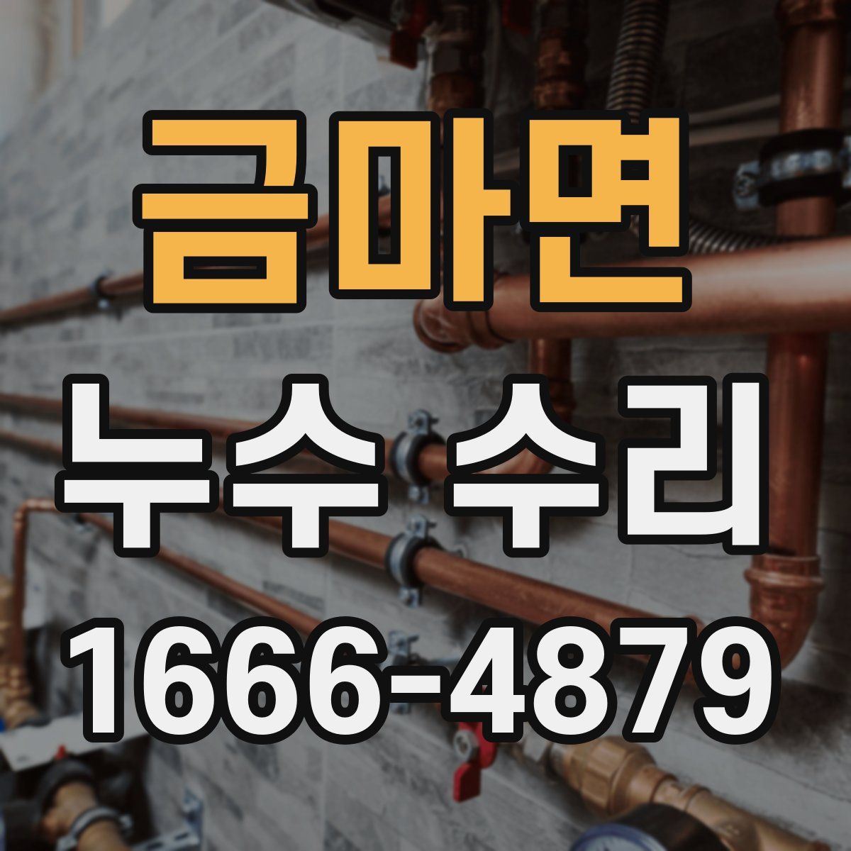 금마면 누수 수리