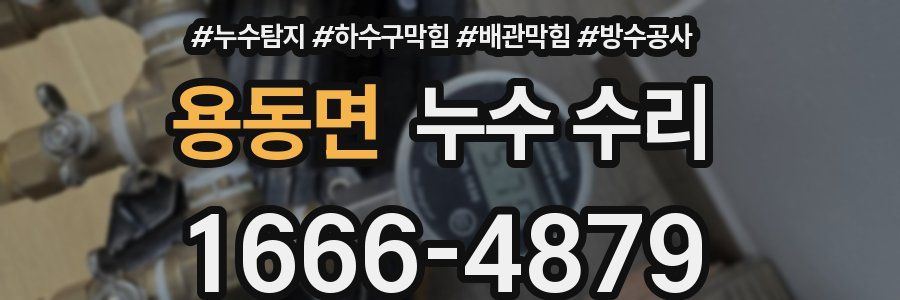 용동면 누수 수리