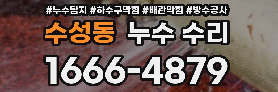 수성동 누수 수리