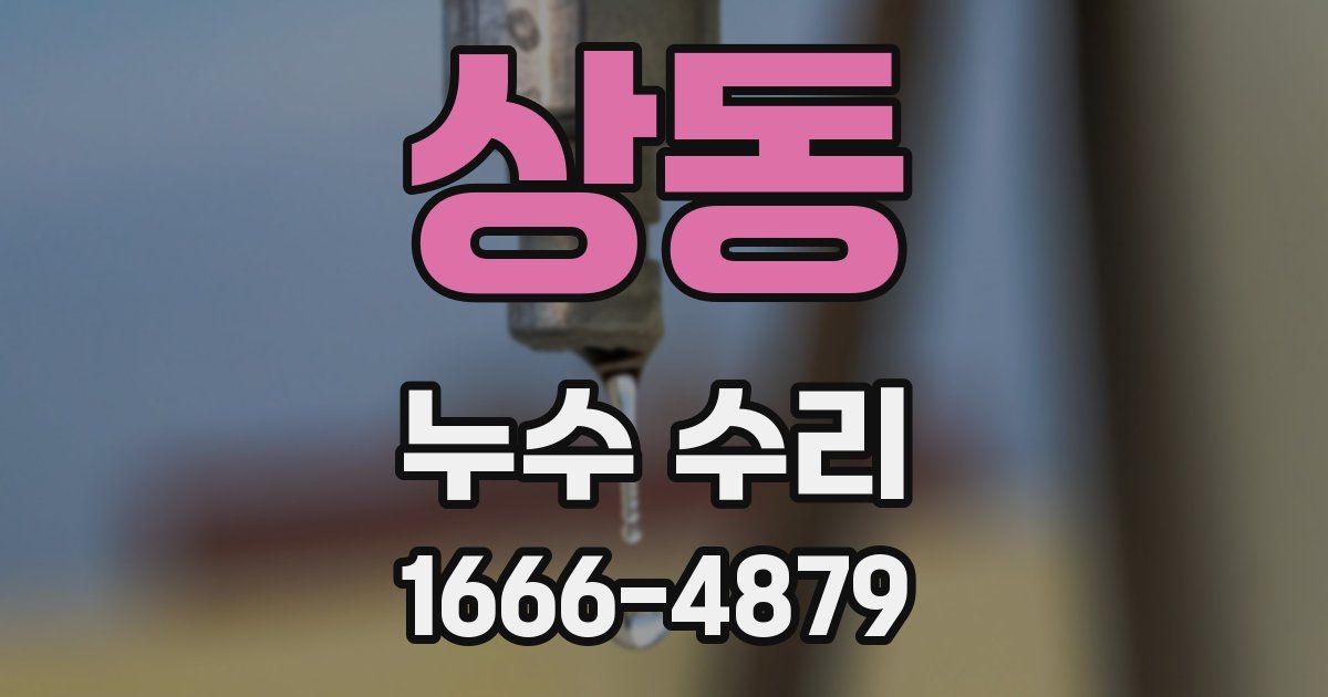 상동 누수 수리