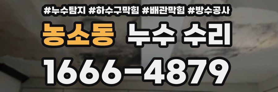 농소동 누수 수리