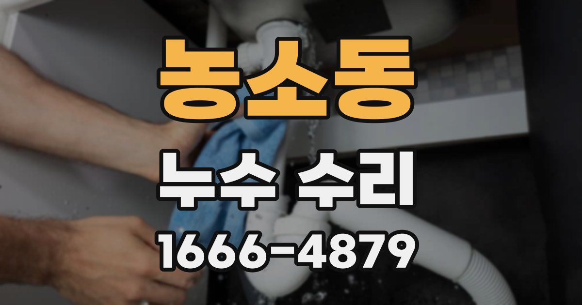 농소동 누수 수리