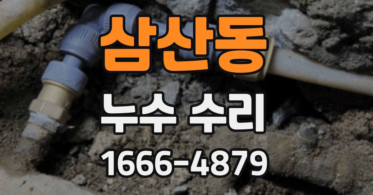삼산동 누수 수리
