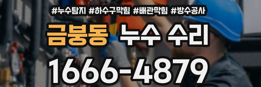 금붕동 누수 수리