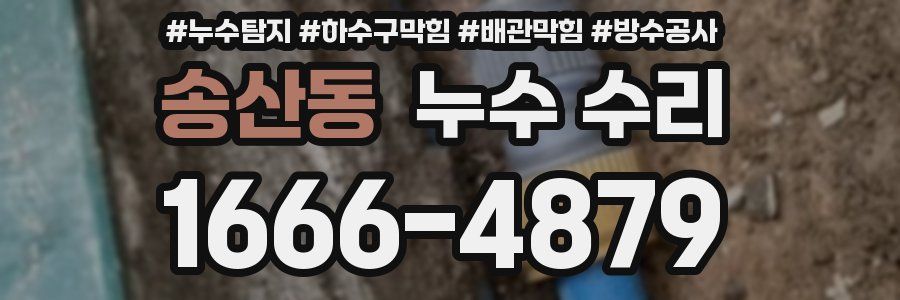 송산동 누수 수리