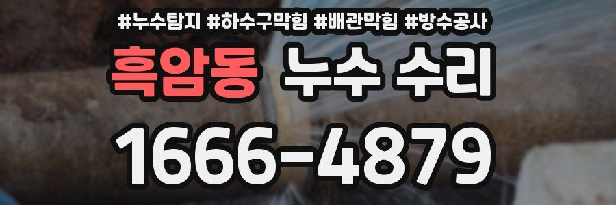 흑암동 누수 수리