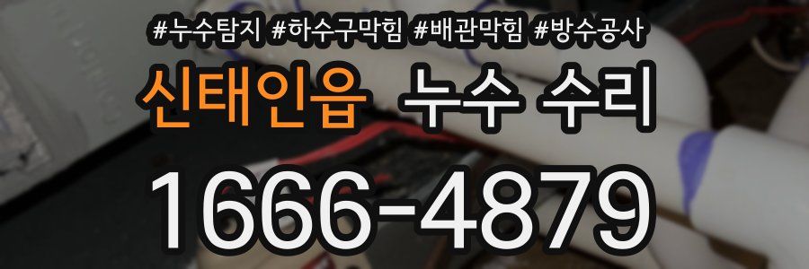 신태인읍 누수 수리