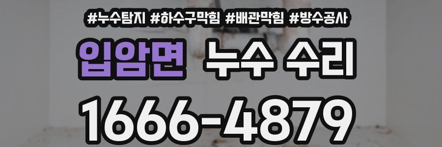 입암면 누수 수리