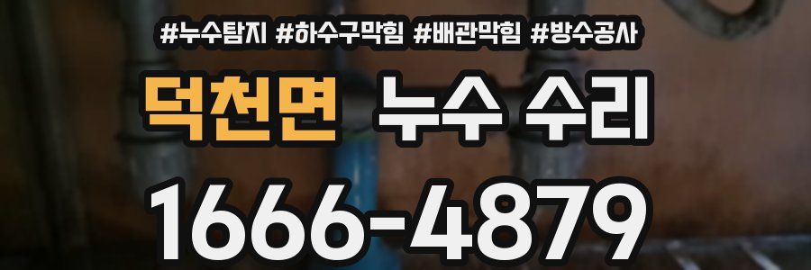 덕천면 누수 수리