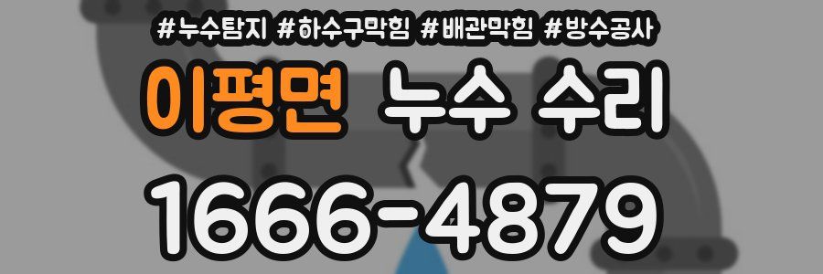 이평면 누수 수리