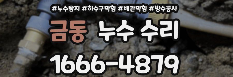 금동 누수 수리