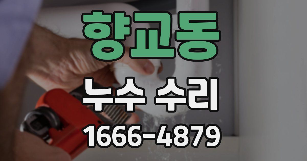 향교동 누수 수리