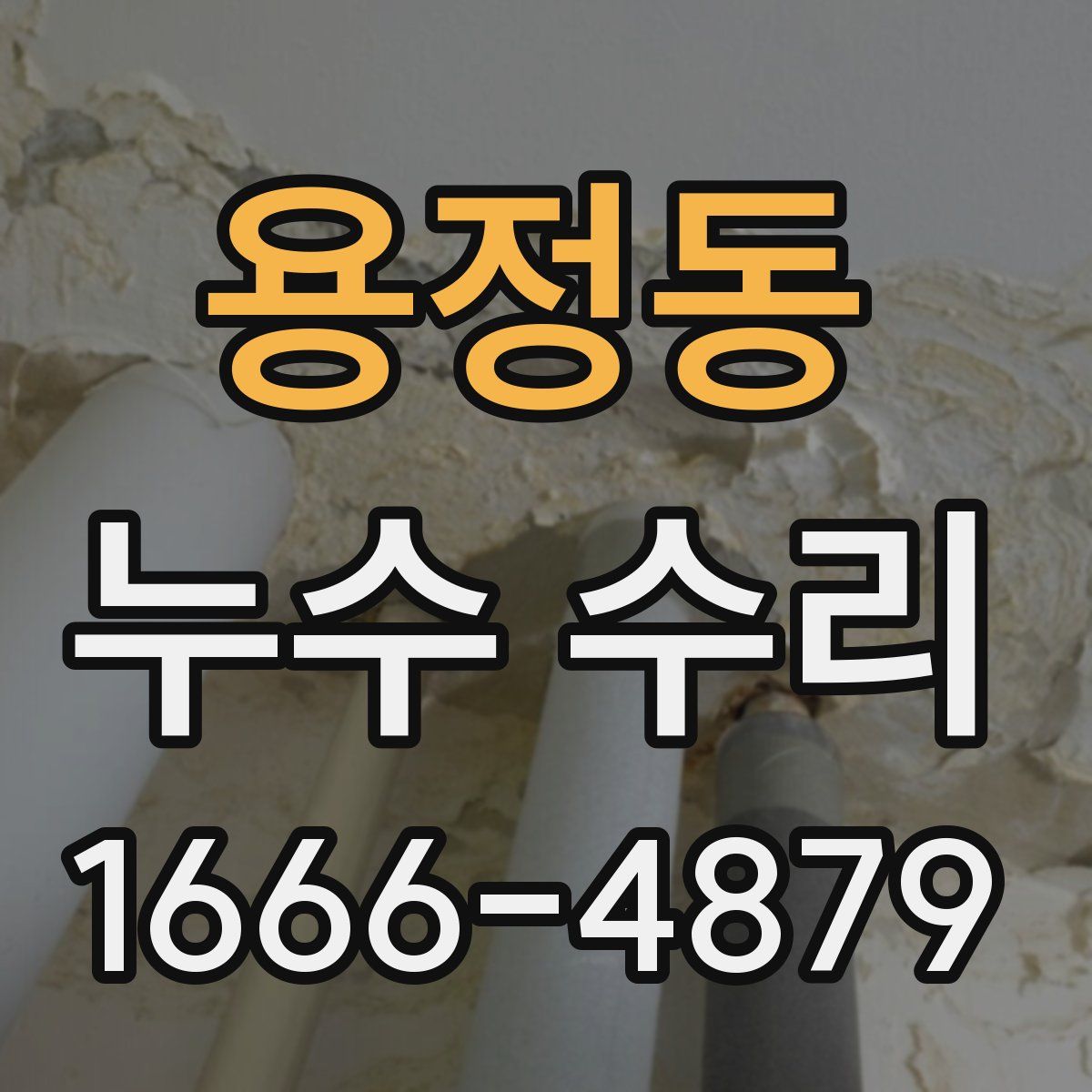 용정동 누수 수리