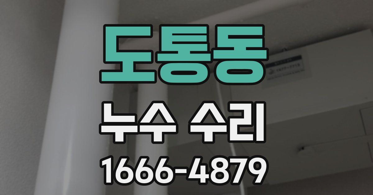 도통동 누수 수리