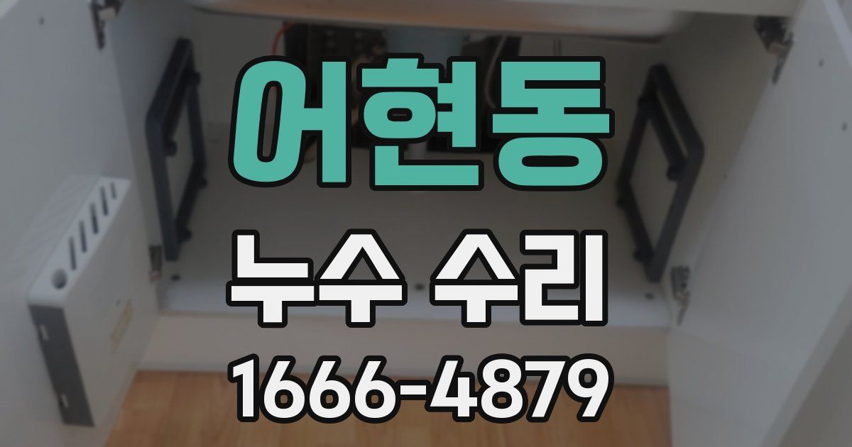 어현동 누수 수리