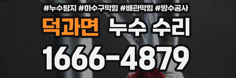덕과면 누수 수리