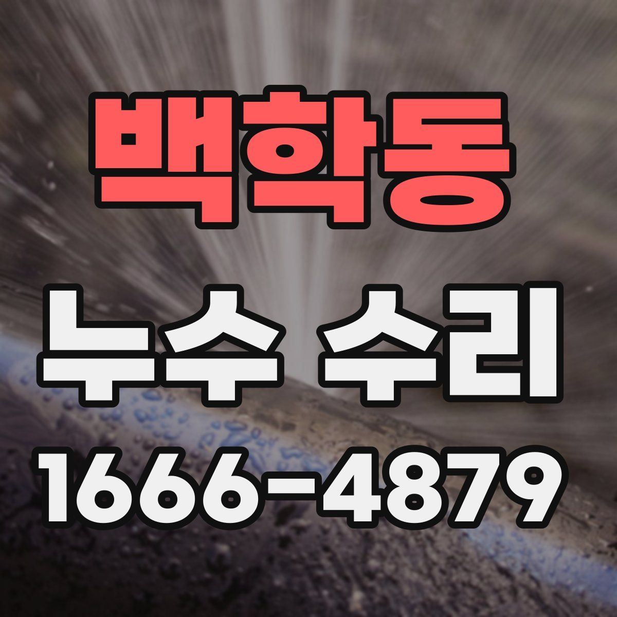 백학동 누수 수리