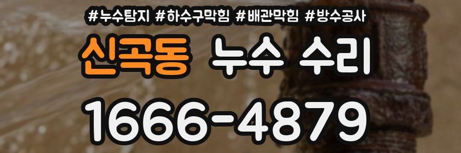 신곡동 누수 수리