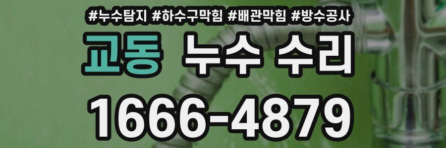 교동 누수 수리