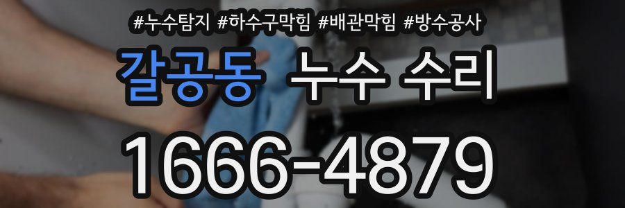 갈공동 누수 수리