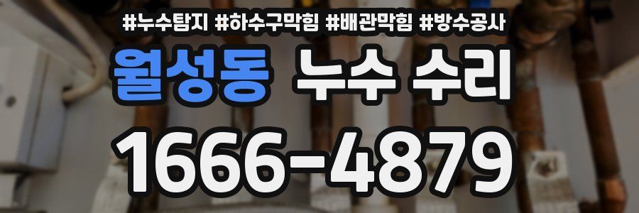 월성동 누수 수리