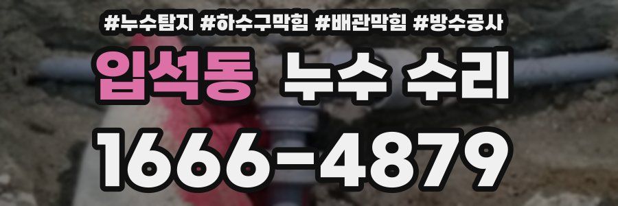 입석동 누수 수리