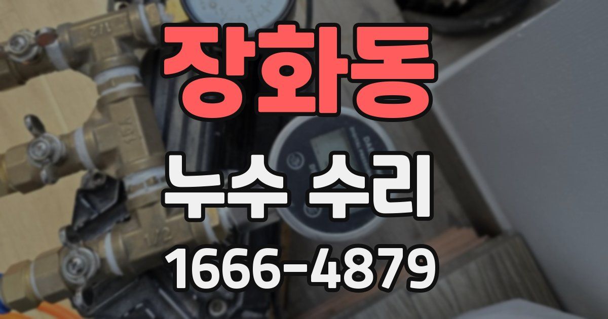 장화동 누수 수리