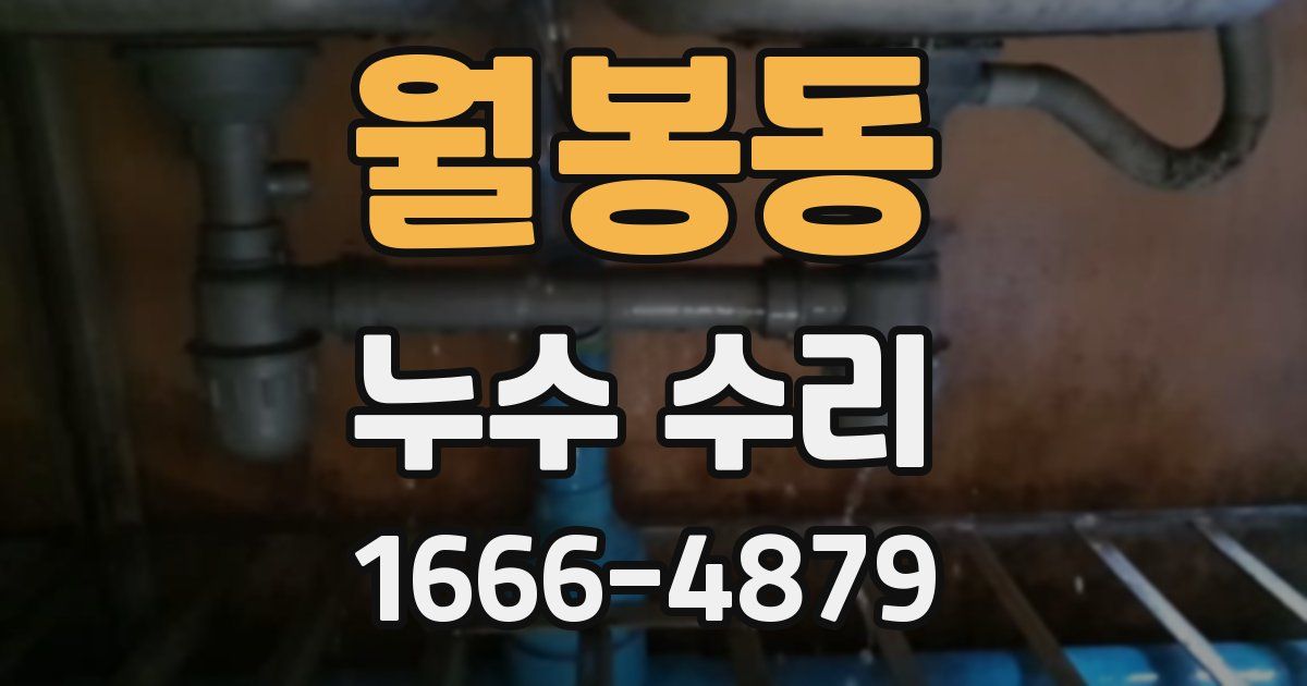 월봉동 누수 수리