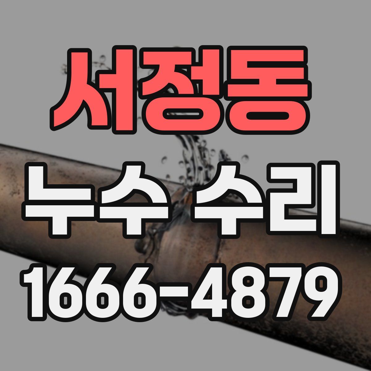 서정동 누수 수리