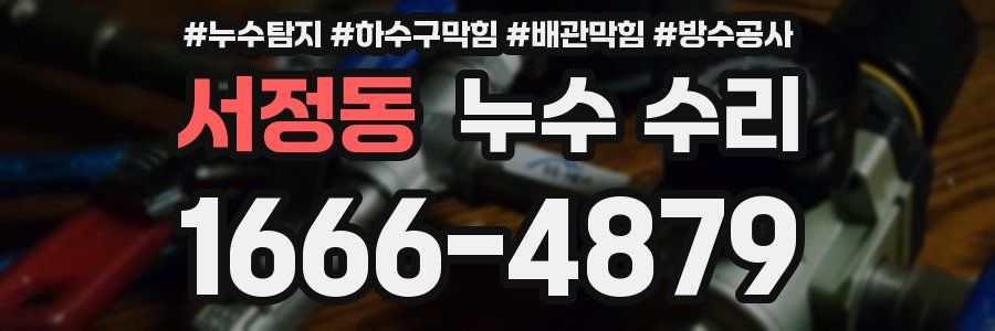 서정동 누수 수리