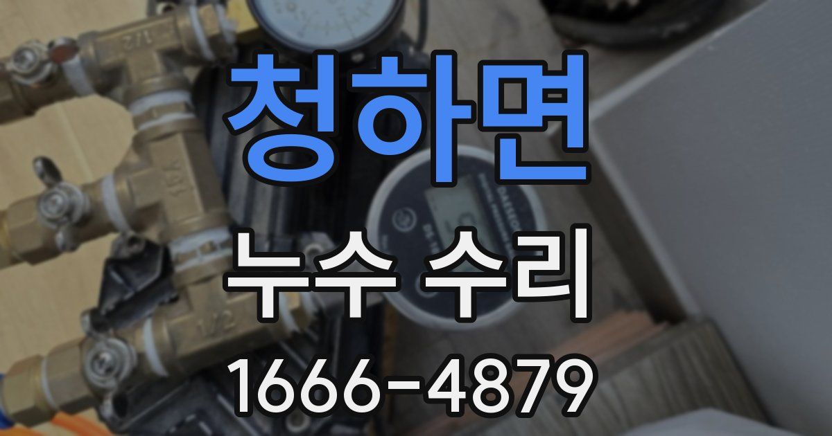 청하면 누수 수리