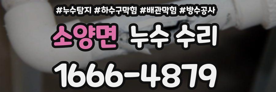 소양면 누수 수리