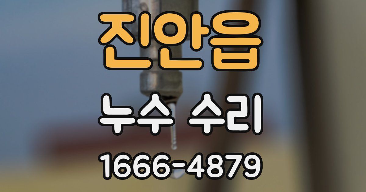 진안읍 누수 수리