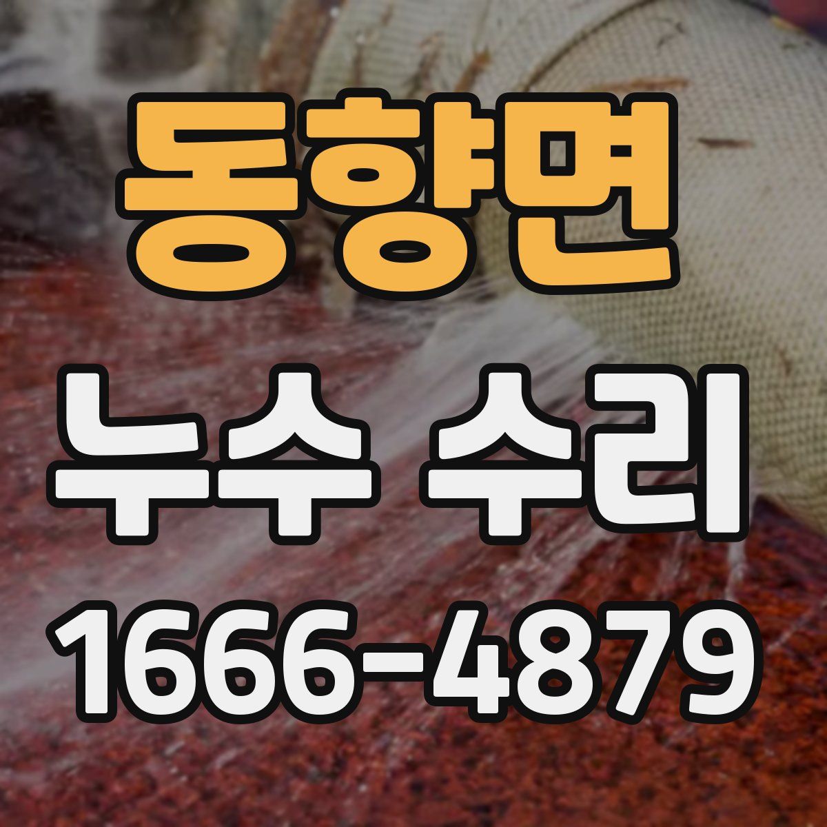 동향면 누수 수리