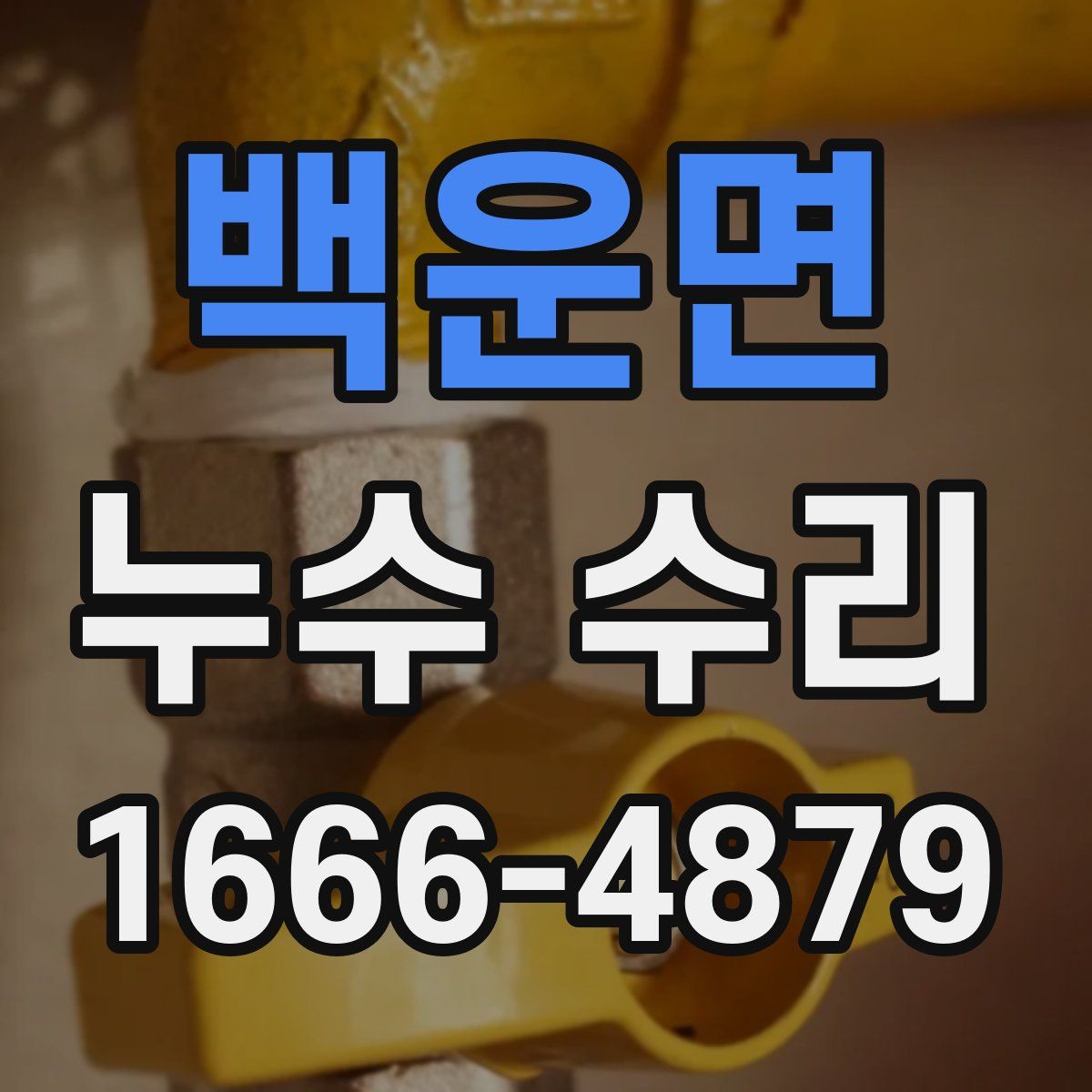 백운면 누수 수리