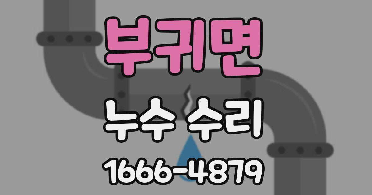 부귀면 누수 수리