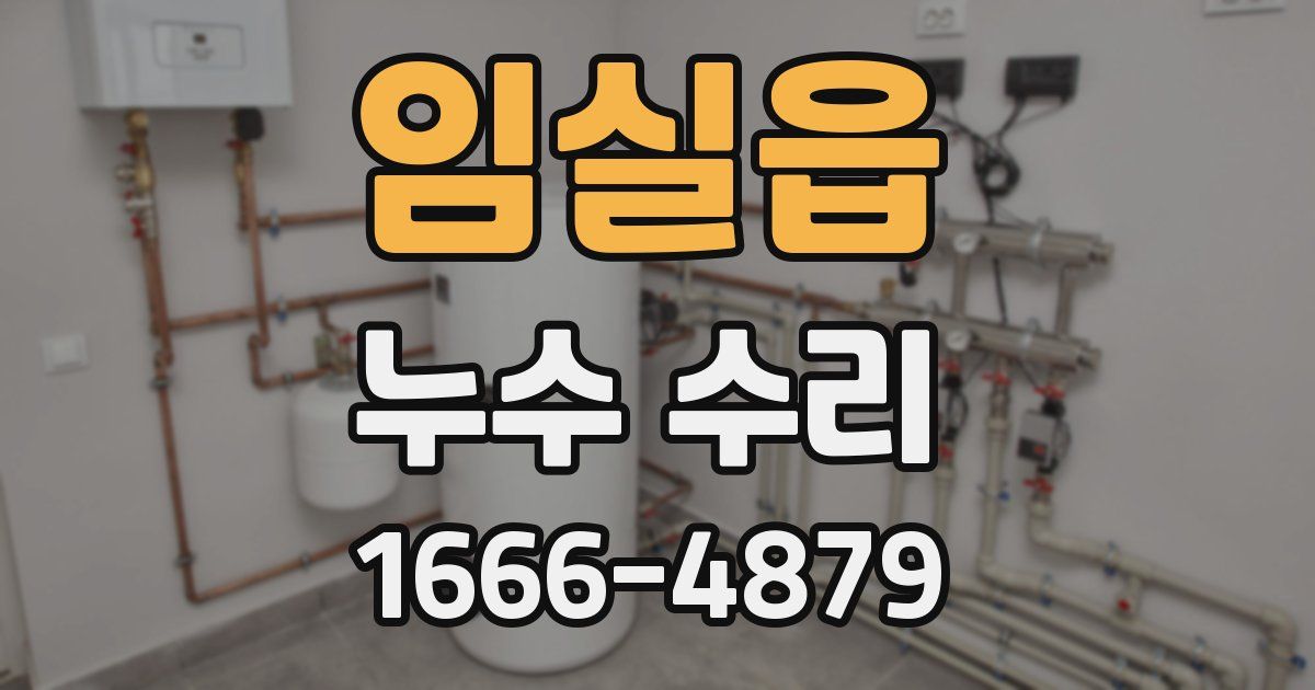 임실읍 누수 수리